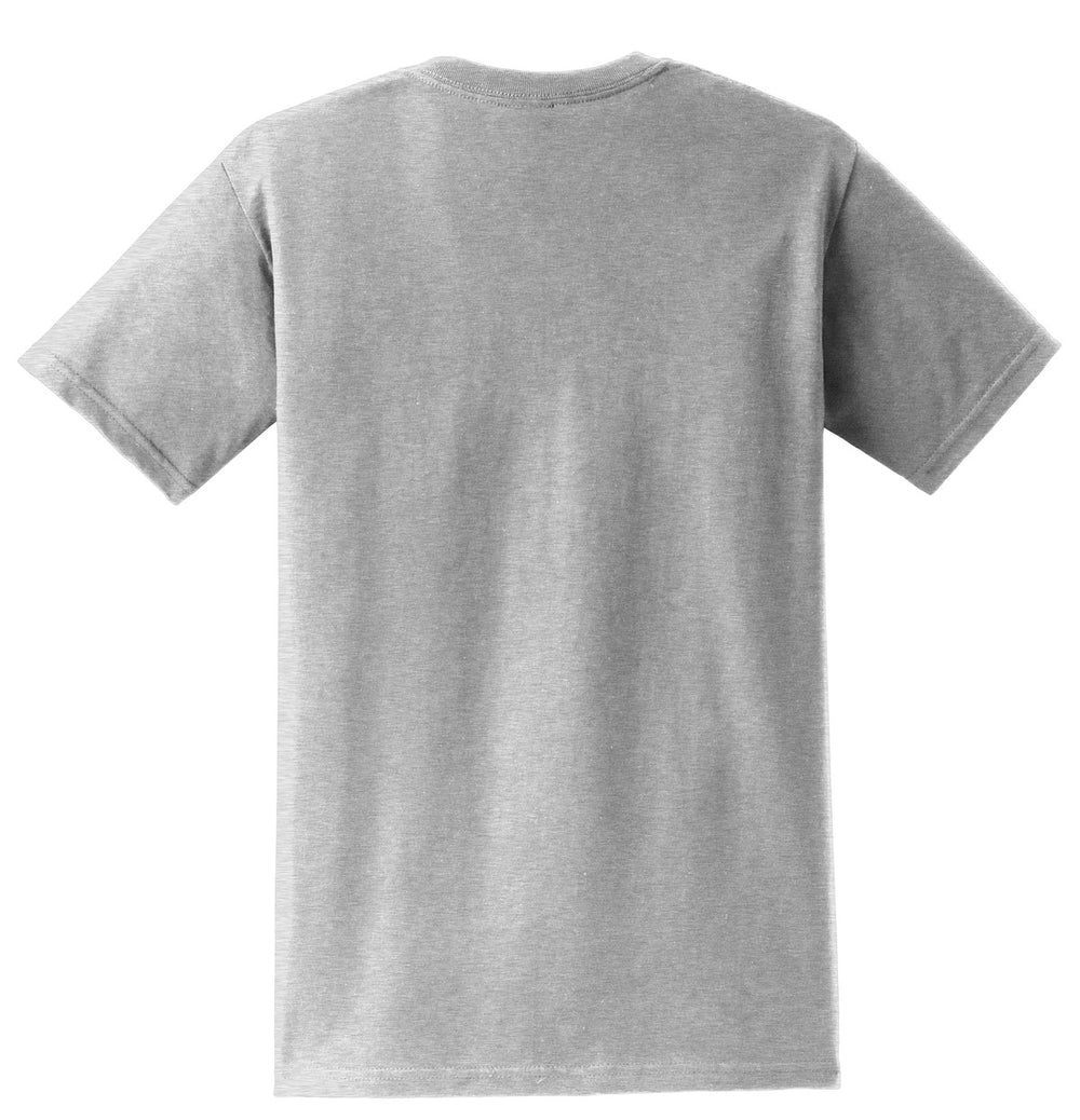 Rear View of Ash Gildan - Ultra Cotton 100% US Cotton T-Shirt with Pocket. 2300