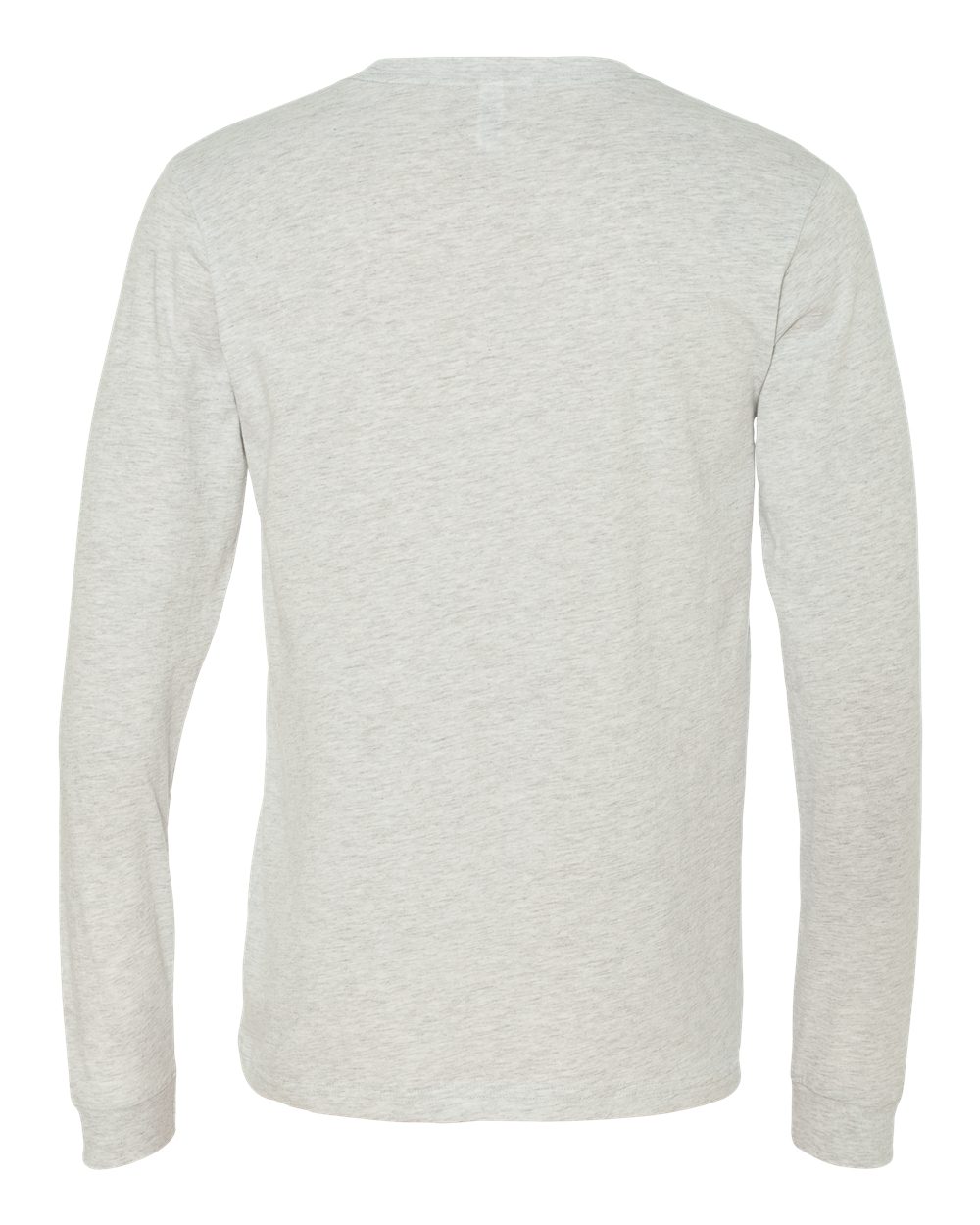 Rear View of Ash Jersey Long Sleeve Tee - 3501