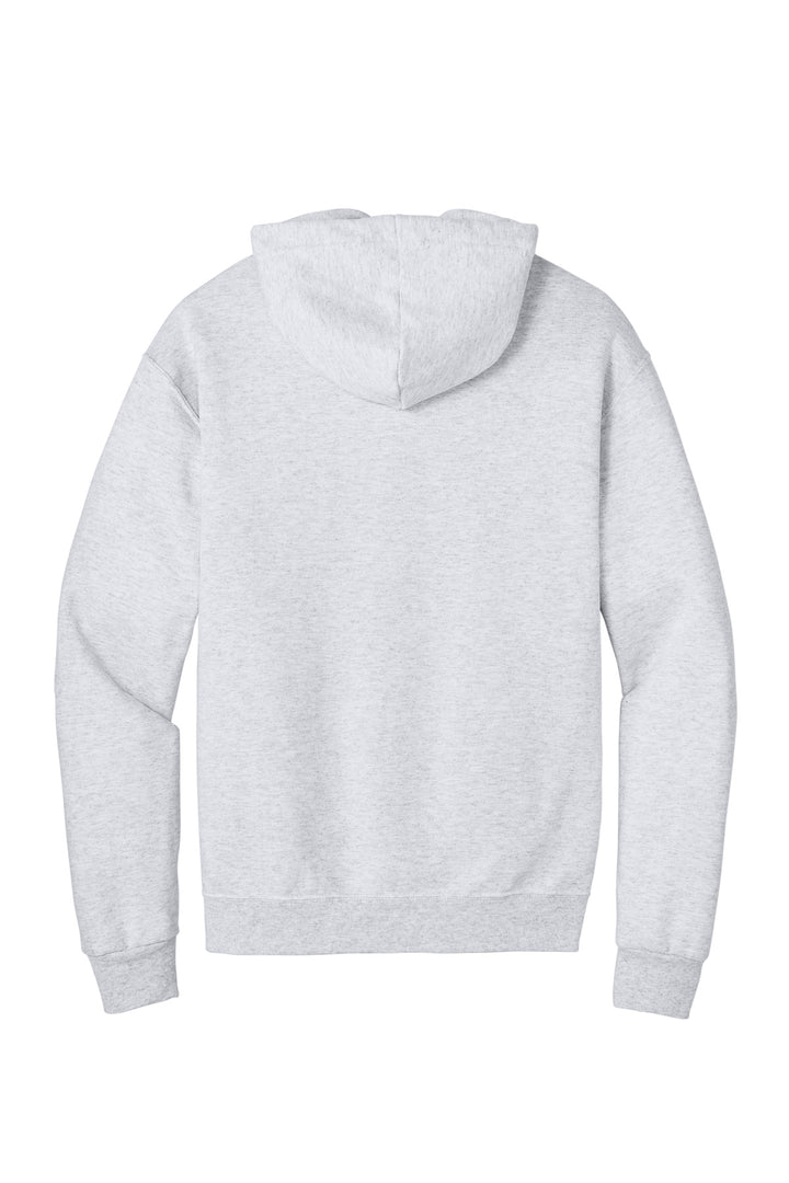 Rear View of Ash Jerzees - NuBlend Full-Zip Hooded Sweatshirt. 993M