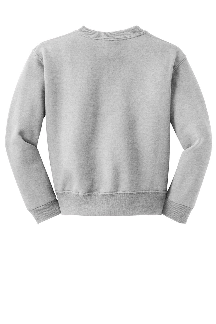 Rear View of Ash Jerzees - Youth NuBlend Crewneck Sweatshirt. 562B