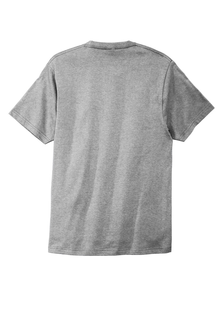 Rear View of Athletic Hthr Port & Company Bouncer Tee PC600