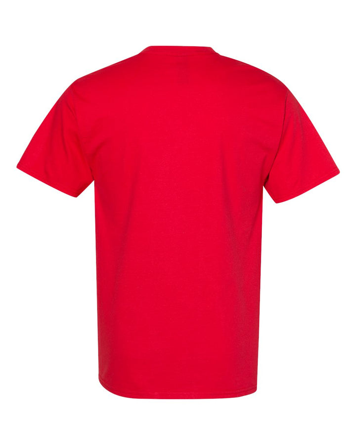 Rear View of Athletic Red Beefy-T® T-Shirt - 5180