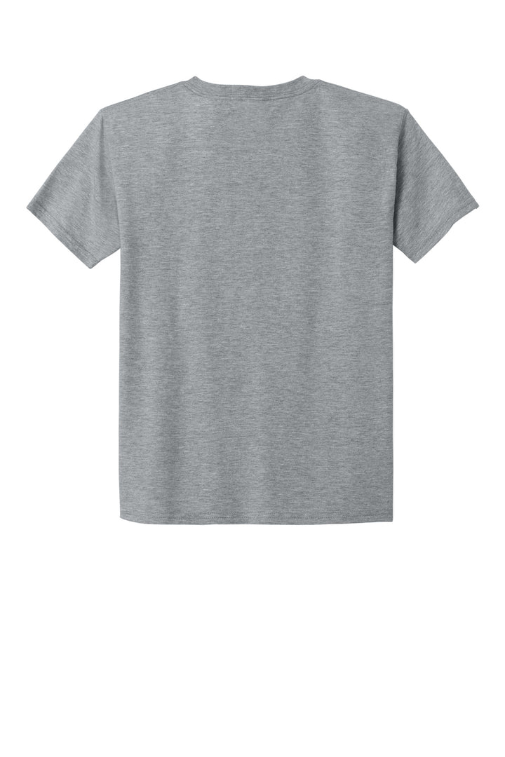 Rear View of AthlHthr Jerzees Classics Youth Cotton T-Shirt 363Y