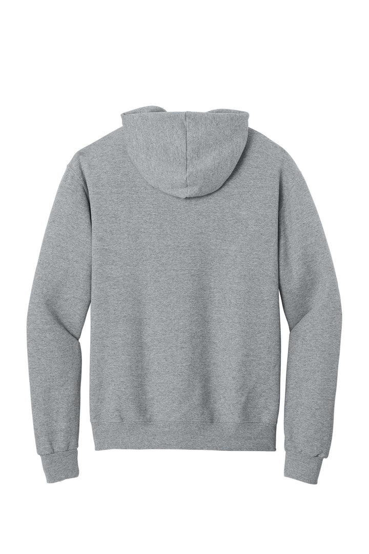 Rear View of AthlHthr Jerzees - NuBlend Full-Zip Hooded Sweatshirt. 993M