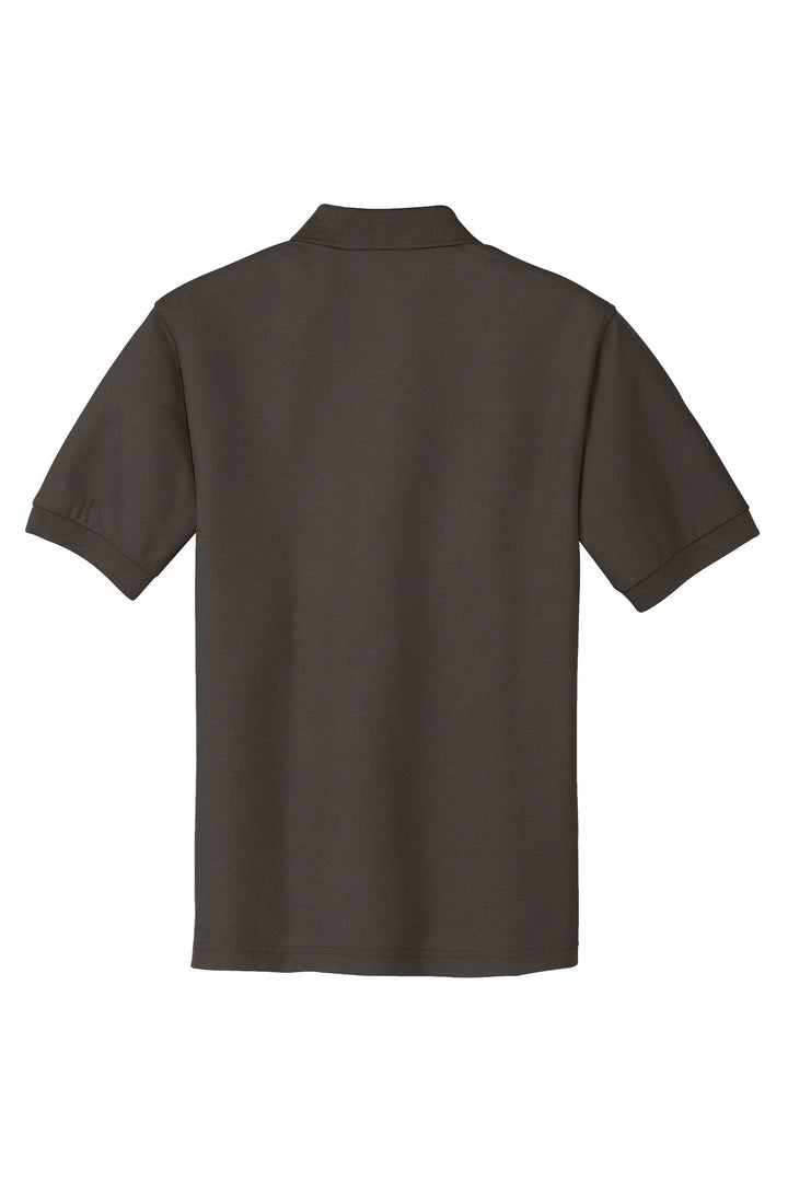 Rear View of Bark Port Authority Silk Touch Polo K500