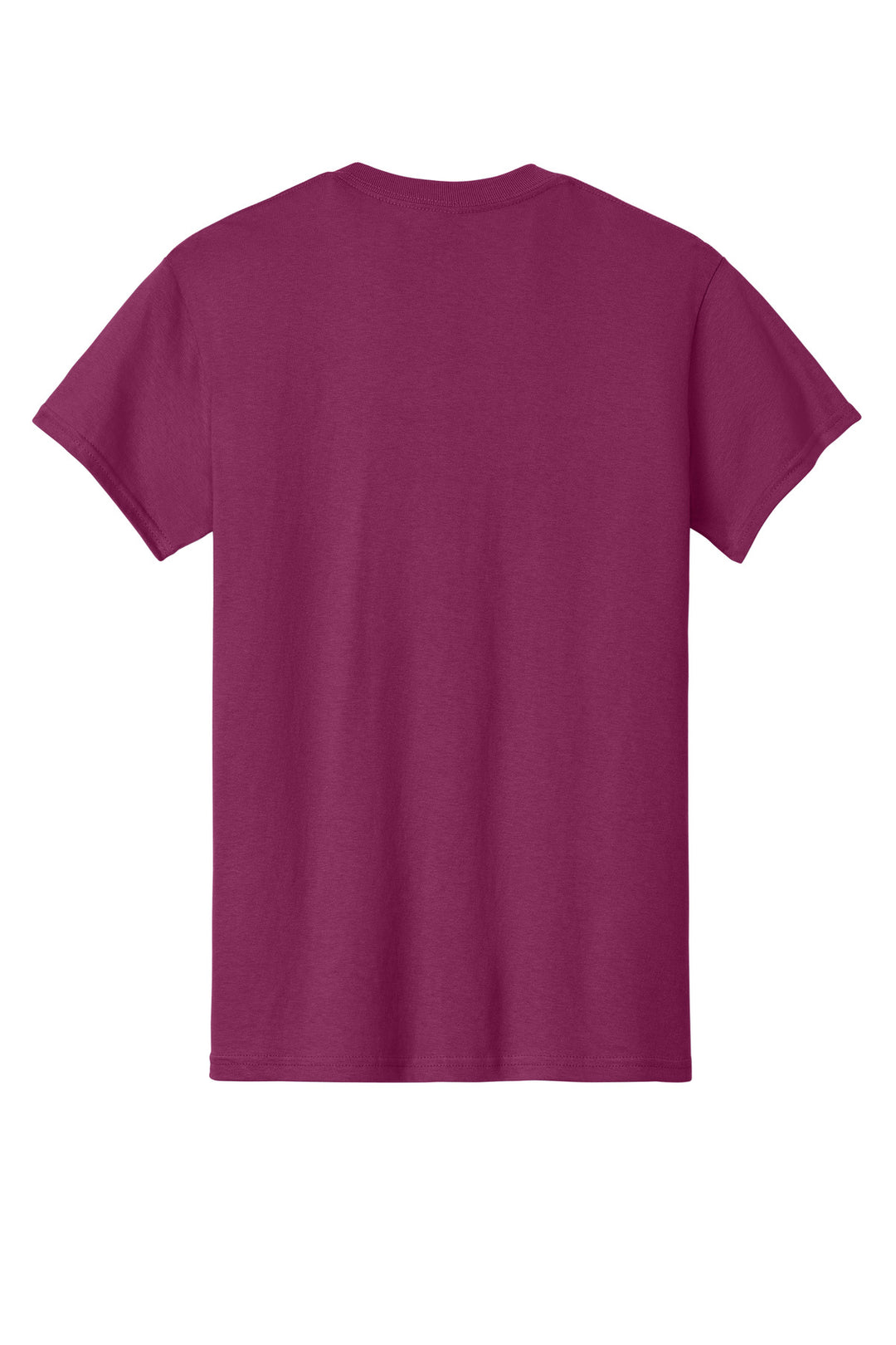 Rear View of Berry Gildan - Heavy Cotton 100% Cotton T-Shirt. 5000