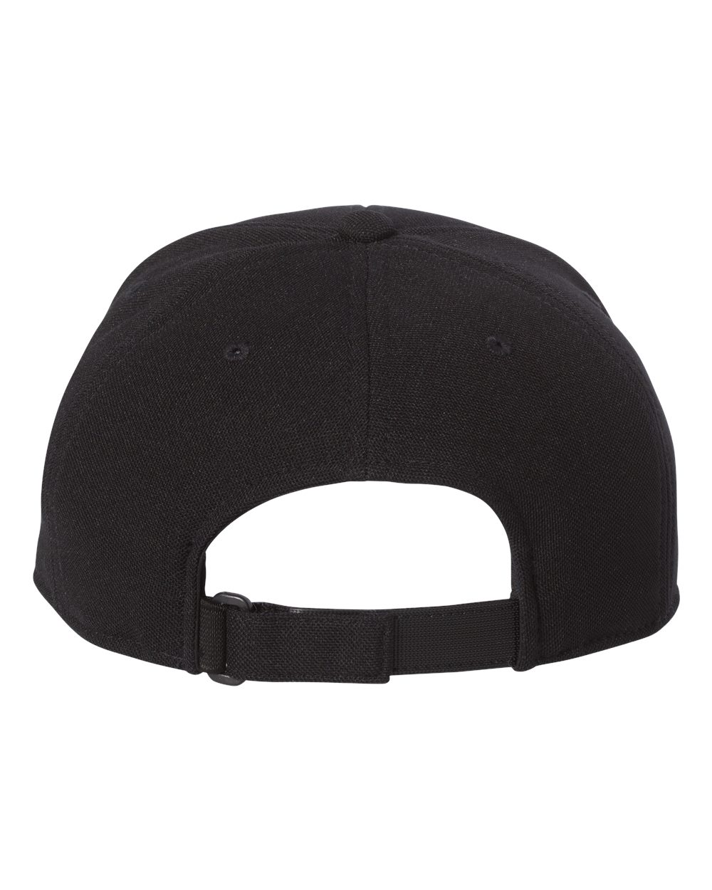 Rear View of Black 110® Cool & Dry Mini-Piqué Cap - 110P