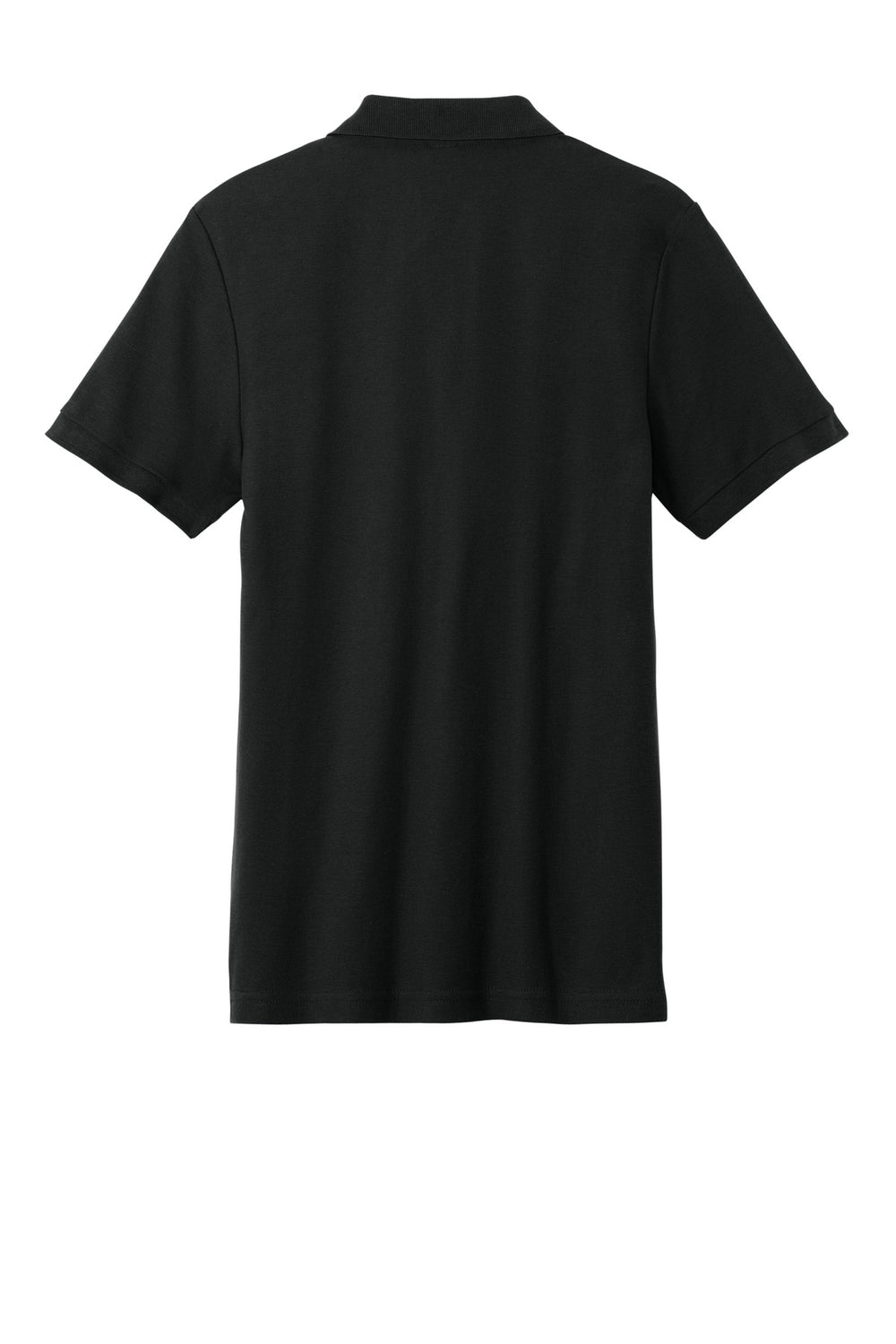 Rear View of Black Gildan Hammer Pique Polo 85800