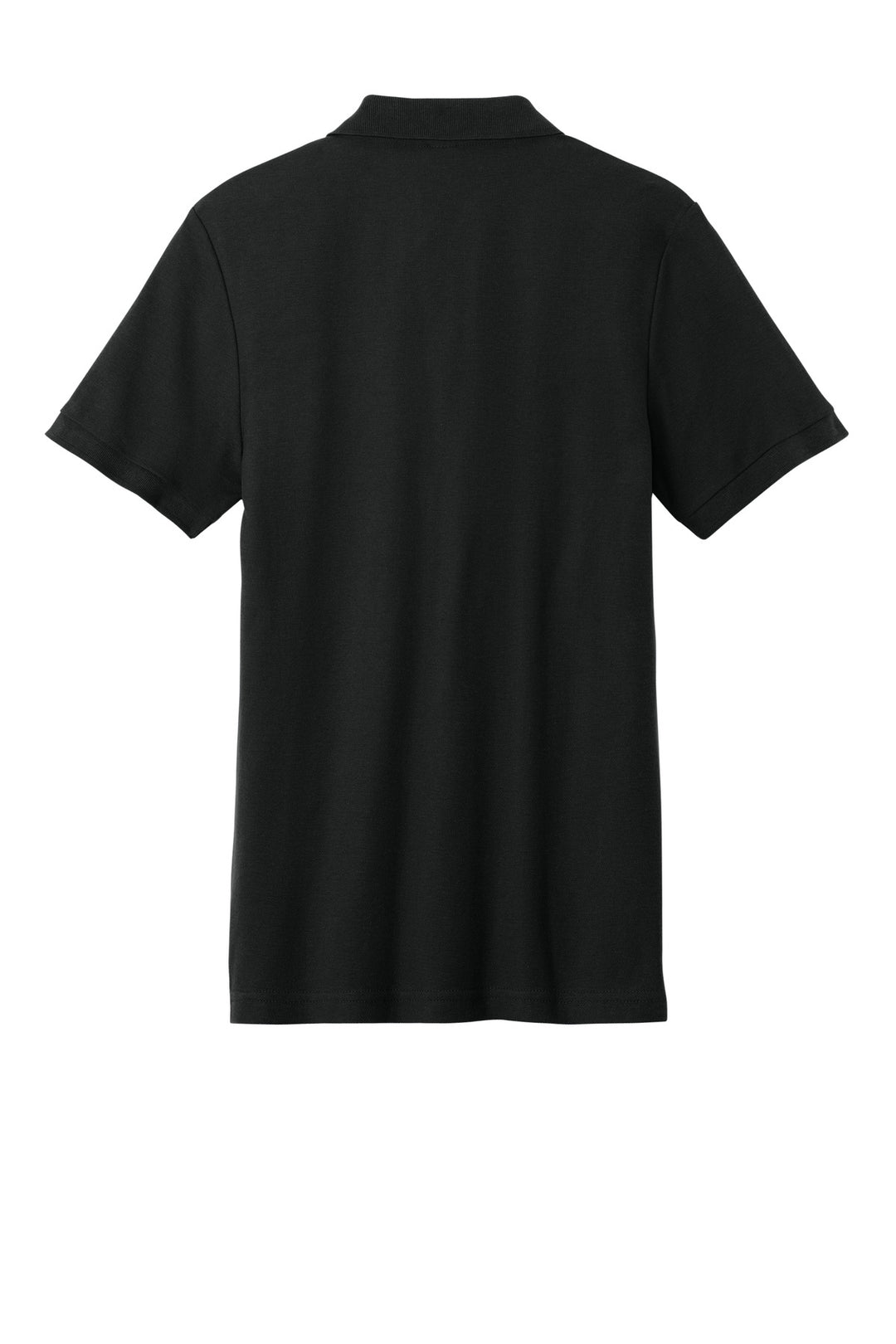 Rear View of Black Gildan Hammer Pique Polo 85800