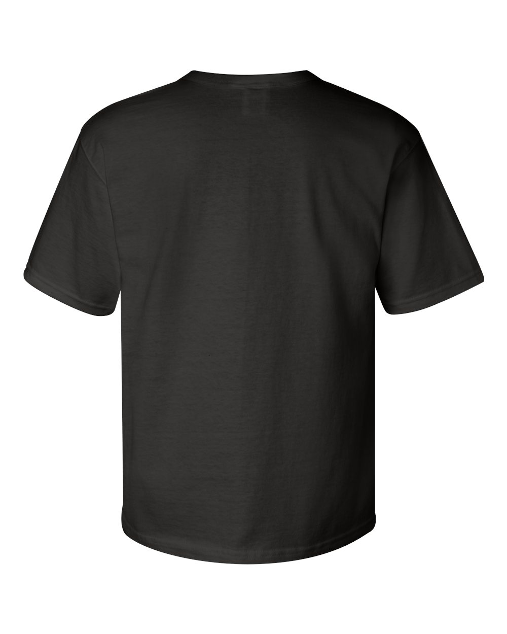 Rear View of Black Heritage Jersey T-Shirt - T105