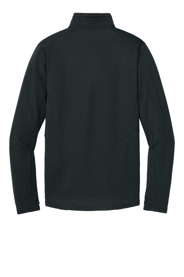 Rear View of Black LIMITED EDITION Outdoor Research Tech Grid 1/4-Zip Fleece OR322267