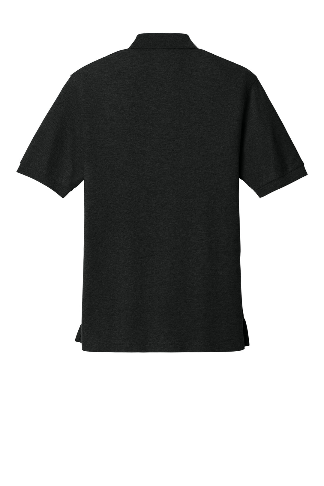 Rear View of Black Port Authority Silk Touch Polo K500