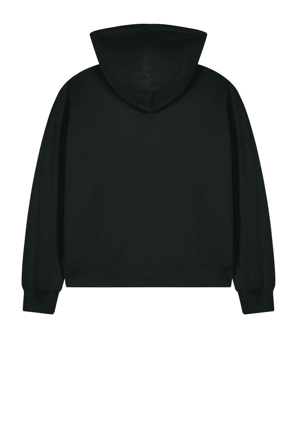 Rear View of Black Stanley/Stella Women's Stella Ida Full-Zip Hooded Sweatshirt SXW037