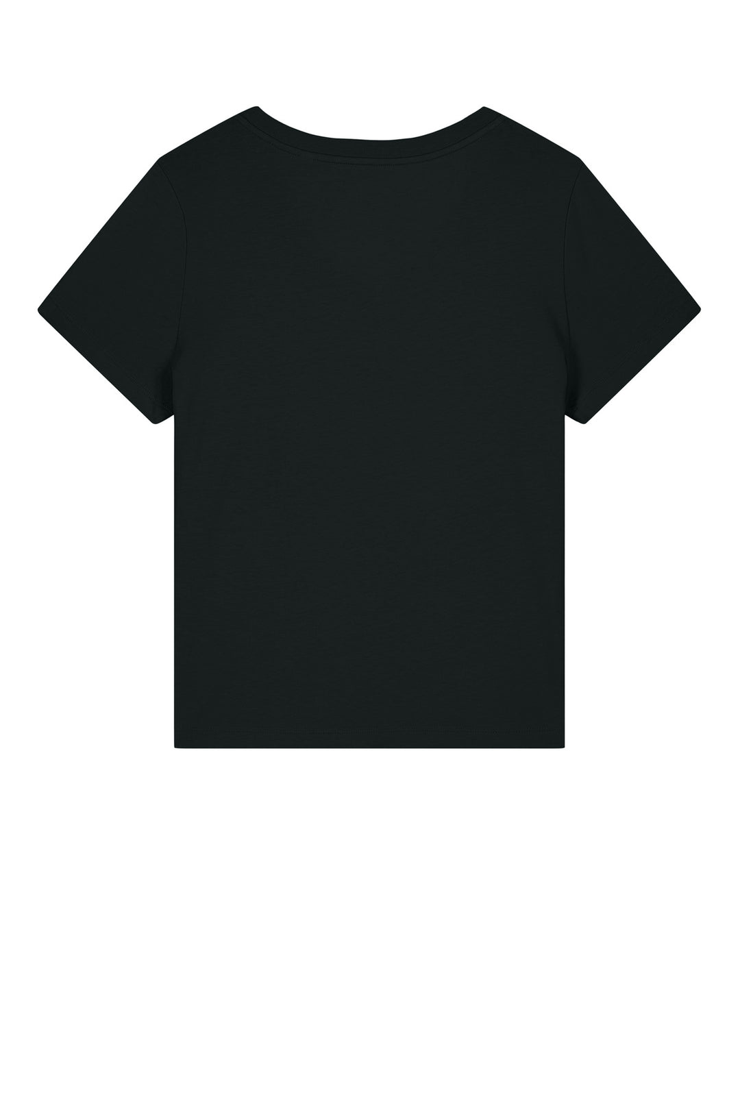 Rear View of Black Stanley/Stella Women's Stella Isla V-Neck Tee SXW032