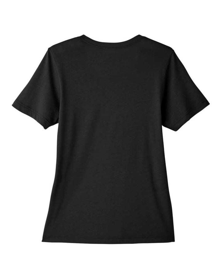 Rear View of Black Women's Fusion ChromaSoft™ Performance T-Shirt - CE111W