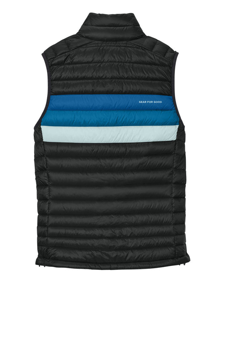 Rear View of Black/Atl Cotopaxi Fuego Down Vest COTOM1689