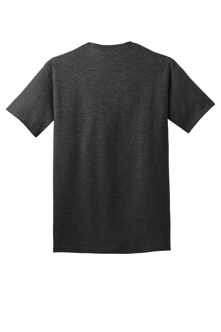 Rear View of BlkHthr Port & Company - Core Cotton Tee. PC54