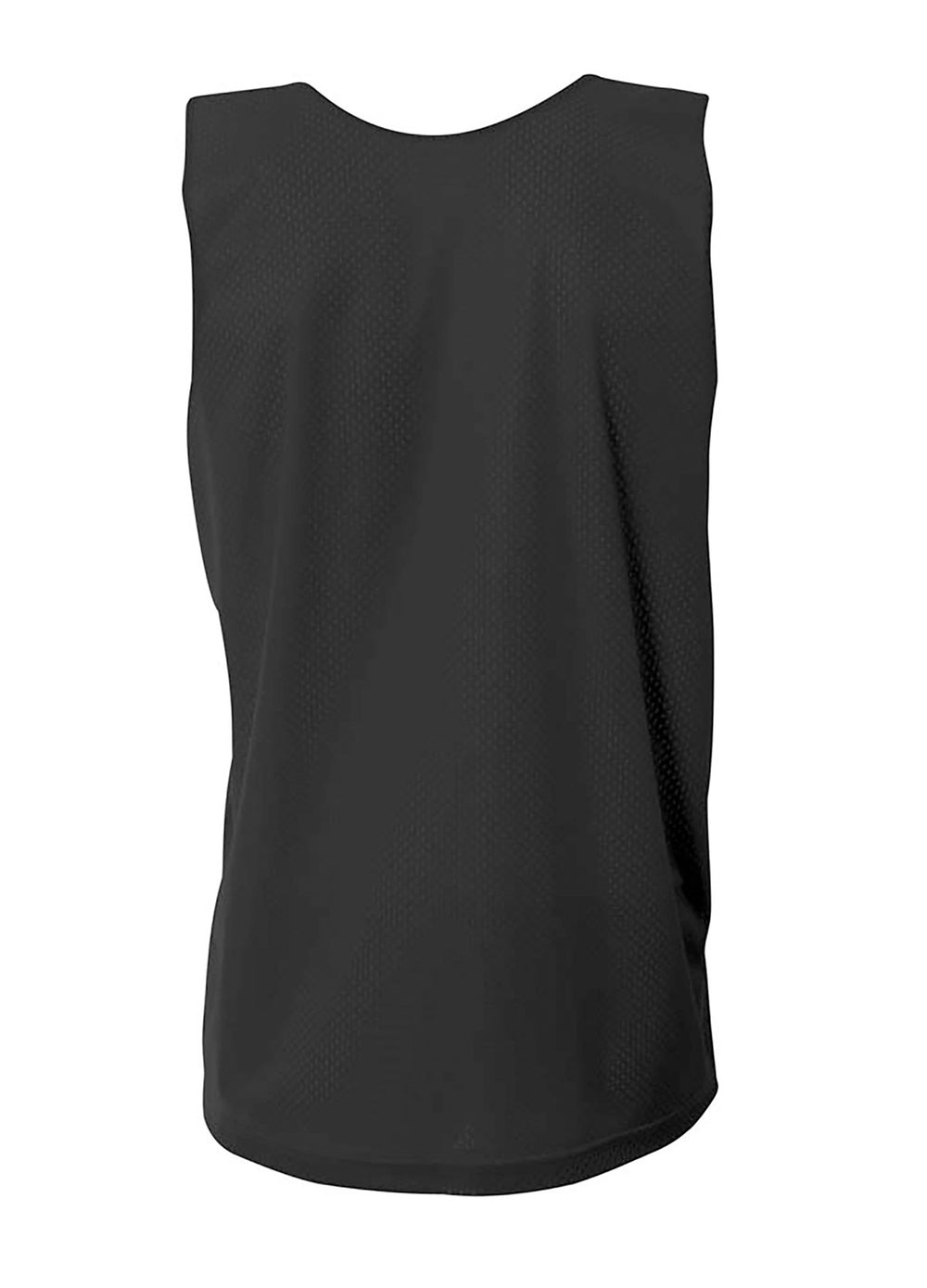 Rear View of Blk/White A4 Sprint Youth Reversible Mesh Tank A4N2206