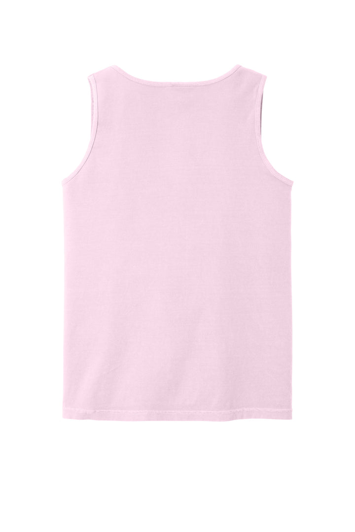 Rear View of Blossom COMFORT COLORS Heavyweight Ring Spun Tank Top. 9360
