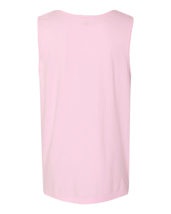 Rear View of Blossom Garment-Dyed Heavyweight Tank Top - 9360