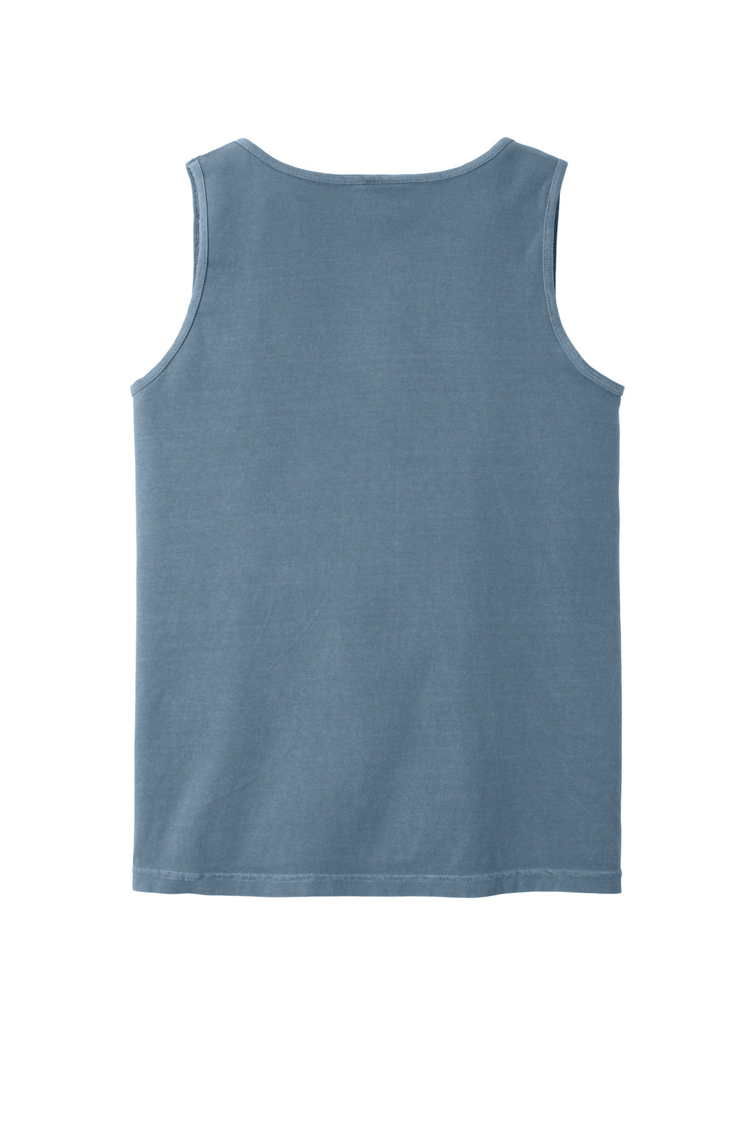Rear View of Blue Jean COMFORT COLORS Heavyweight Ring Spun Tank Top. 9360