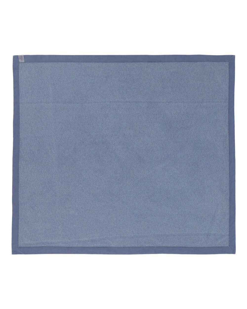 Rear View of Blue Jean Garment-Dyed Fleece Dorm Blanket - 15BT