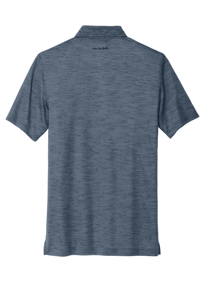 Rear View of BlueNights TravisMathew Auckland Slub Polo TM1MW451