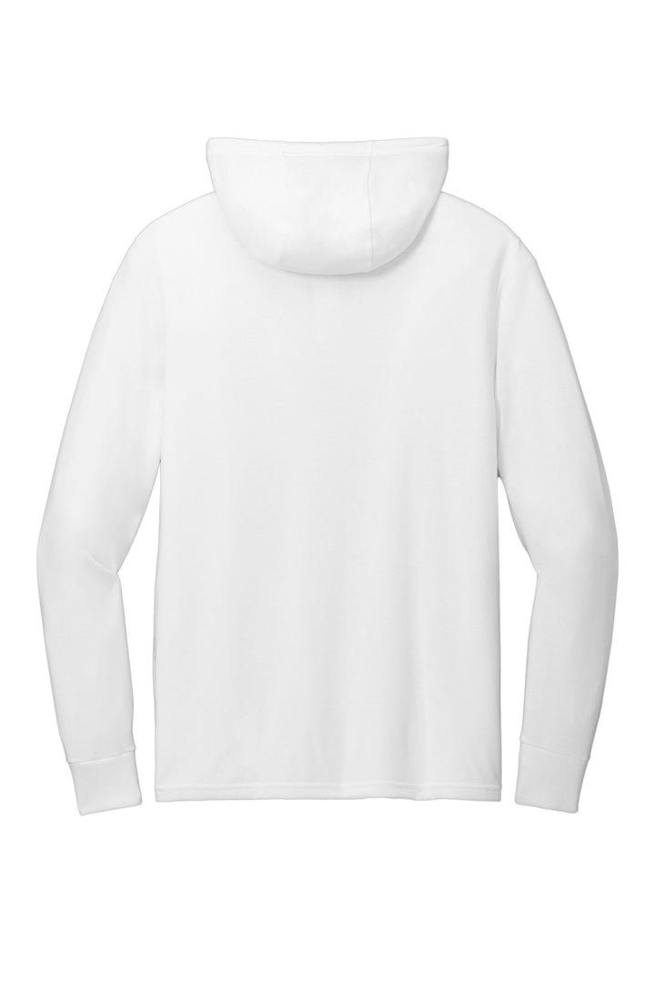 Rear View of BrtWhite Allmade Unisex Tri-Blend Hoodie Tee AL6003