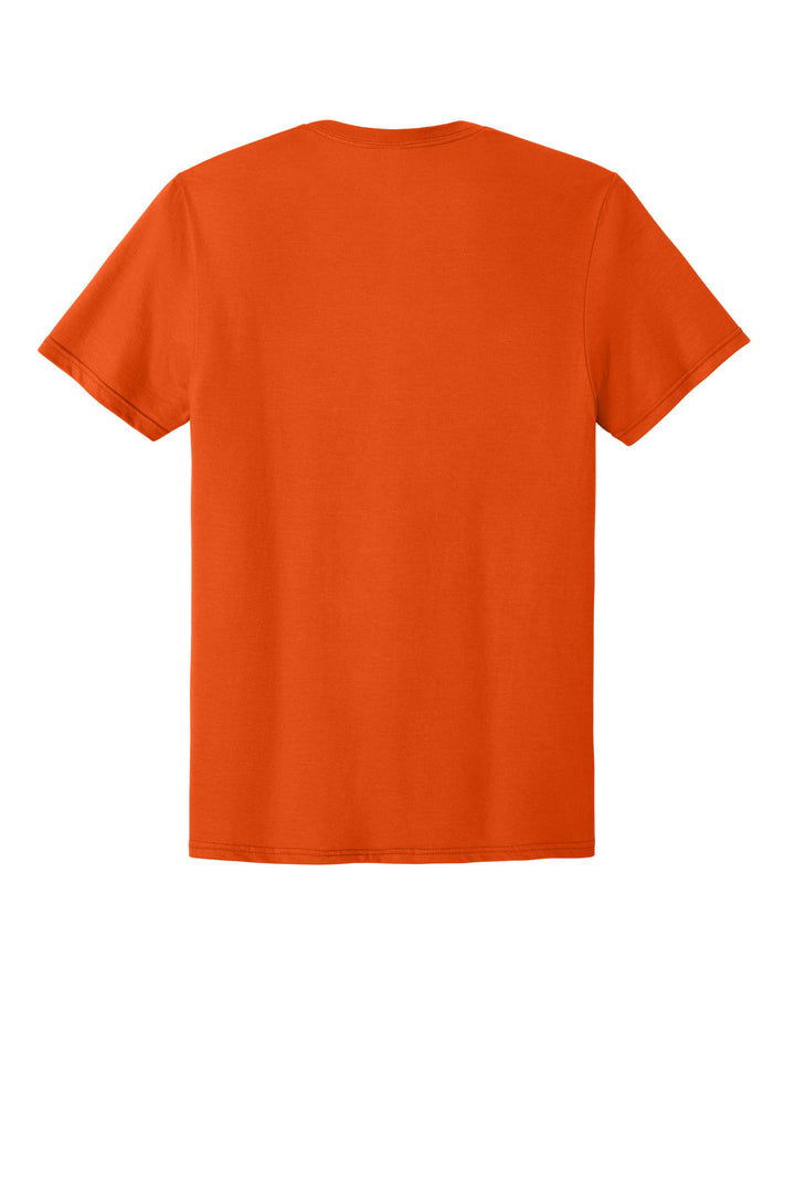 Rear View of Burnt Orange Jerzees Classics Unisex Cotton T-Shirt 363M
