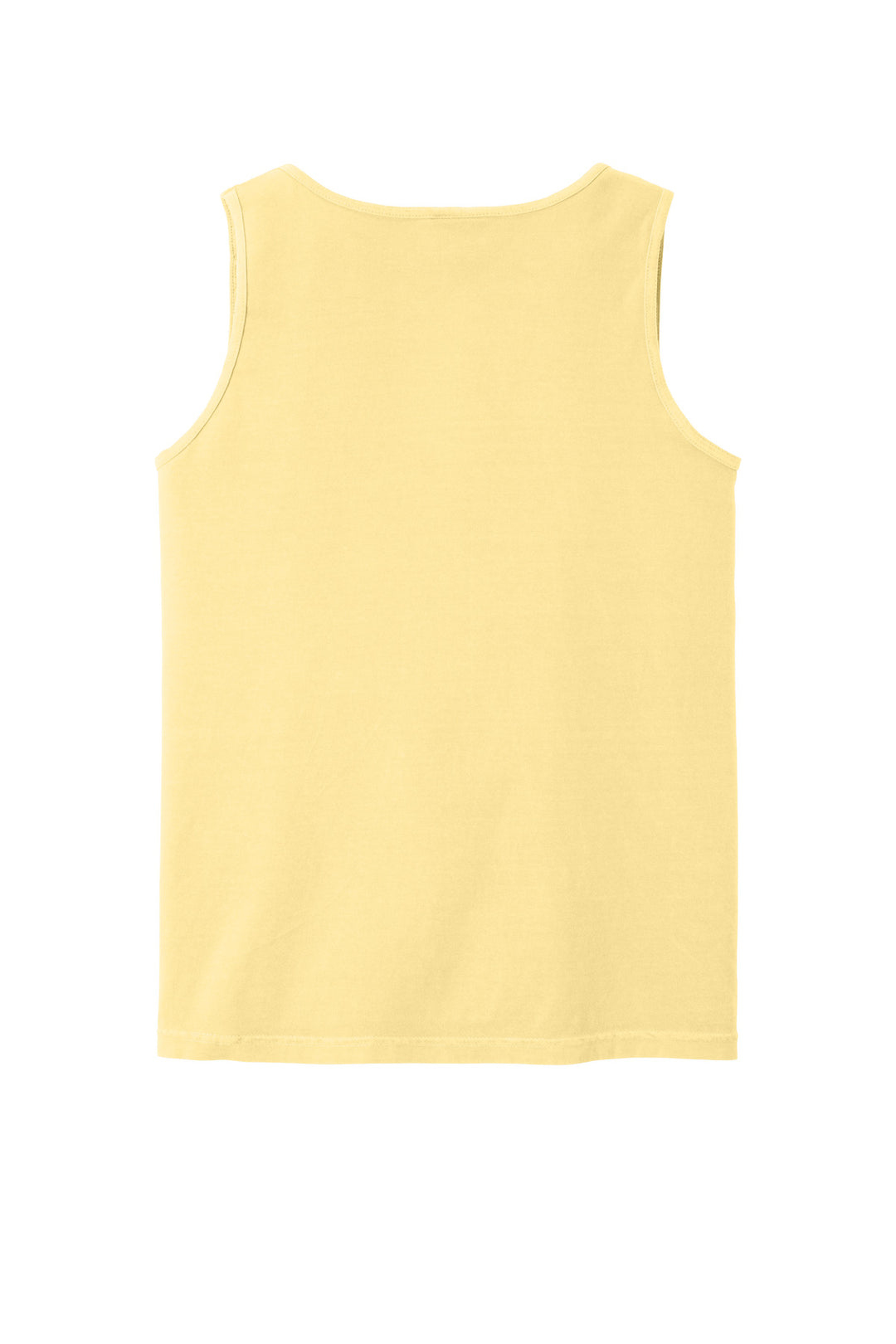 Rear View of Butter COMFORT COLORS Heavyweight Ring Spun Tank Top. 9360