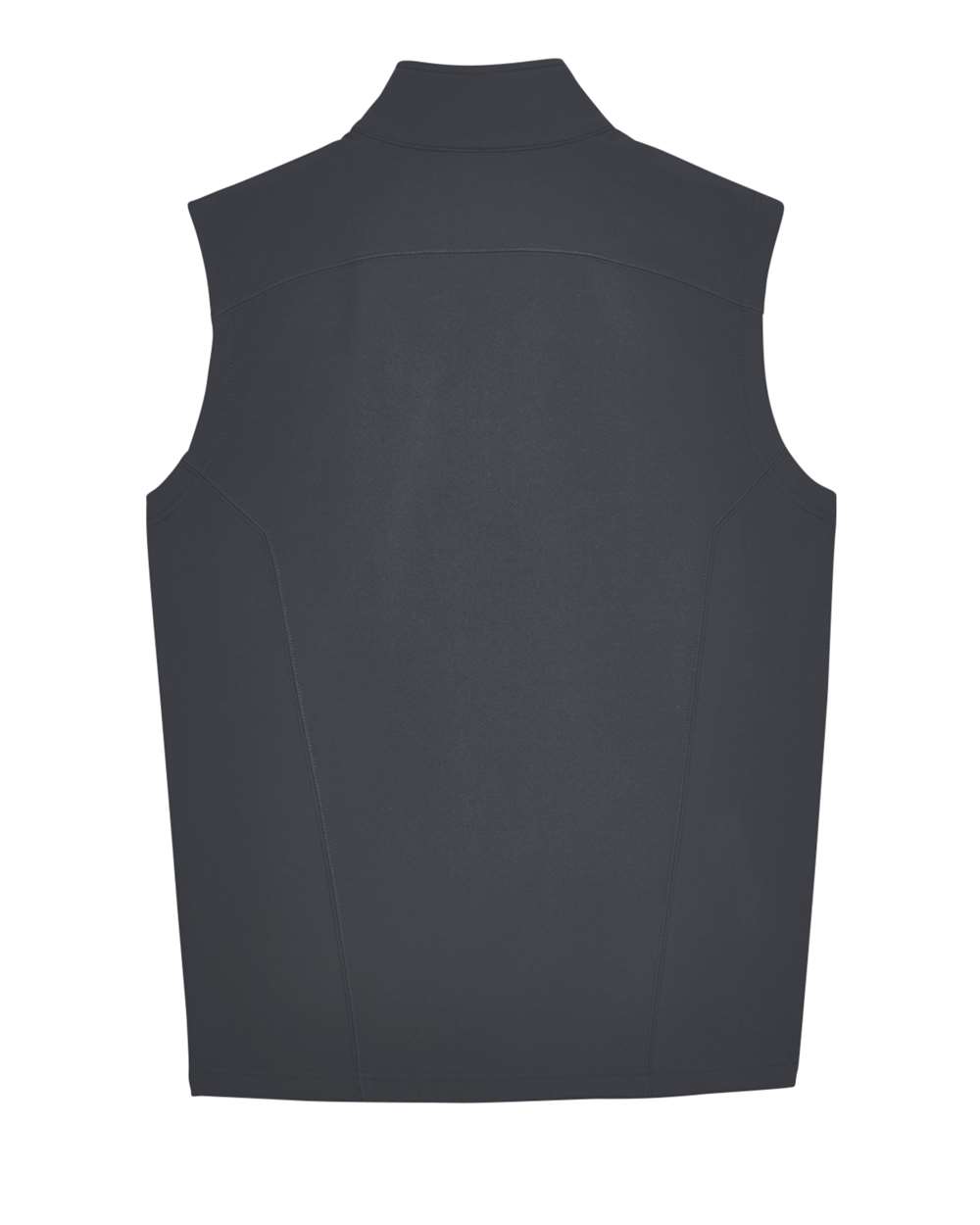 Rear View of Carbon Men's Cruise Two-Layer Fleece Bonded Soft Shell Vest - CE701