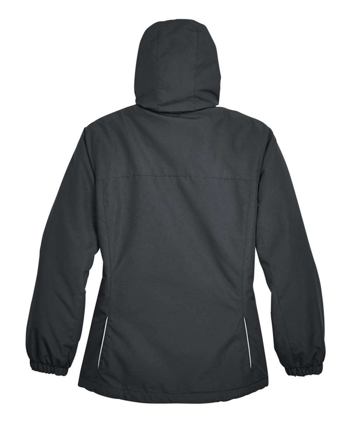 Rear View of Carbon Women's Profile Fleece-Lined All-Season Jacket - 78224