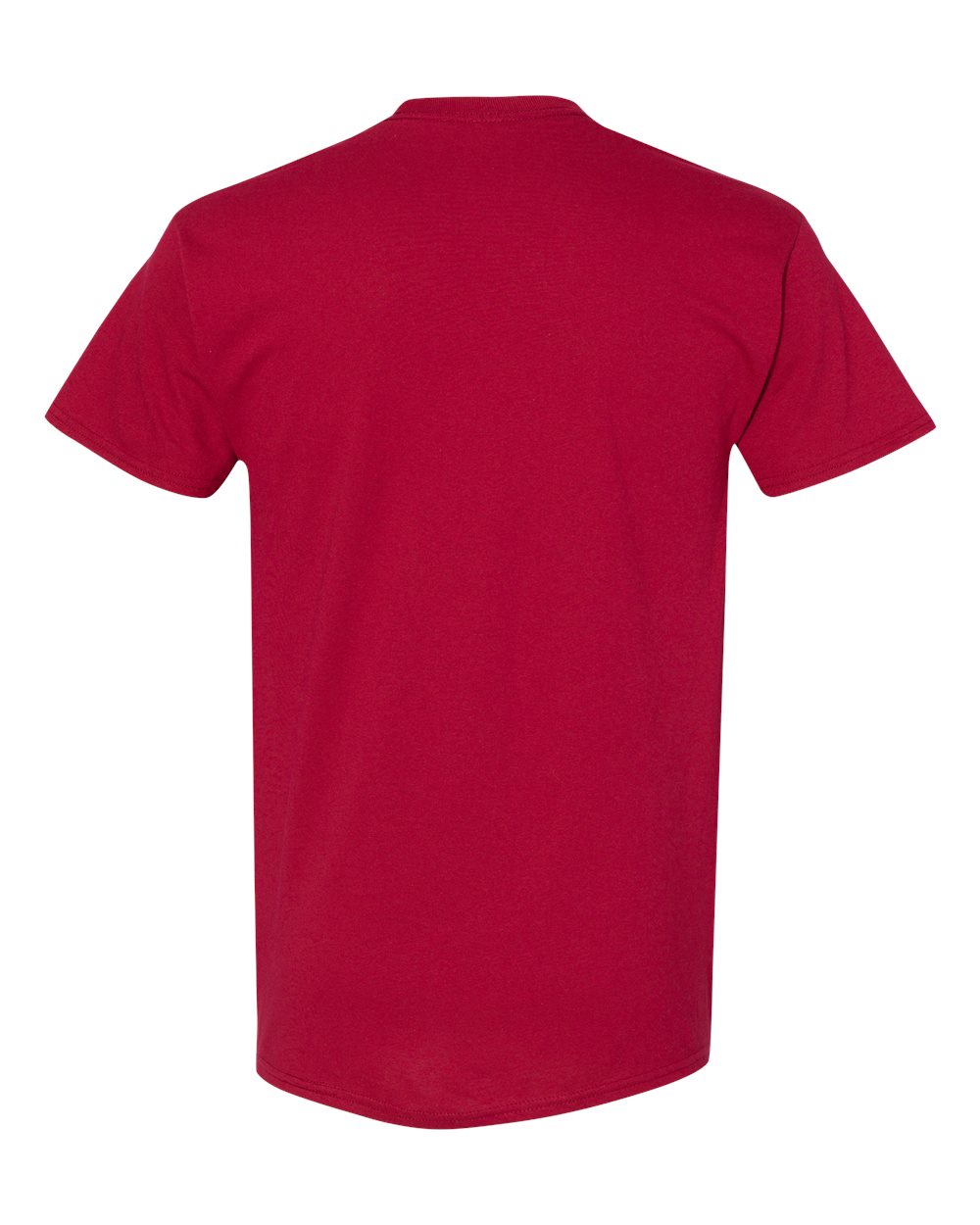Rear View of Cardinal Heavy Cotton™ T-Shirt - 5000