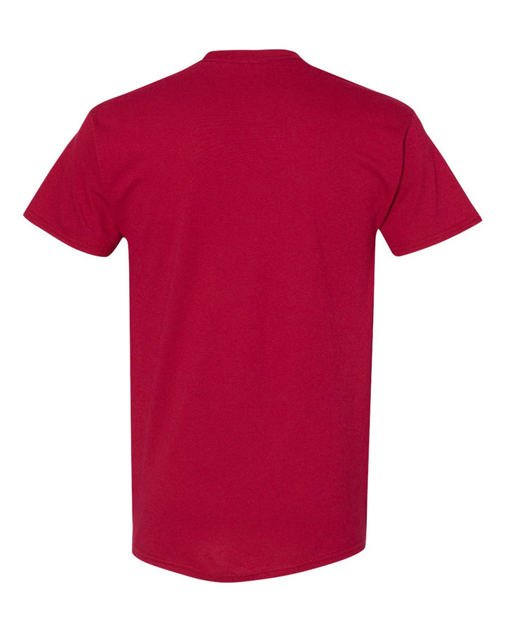Rear View of Cardinal Heavy Cotton™ T-Shirt - 5000