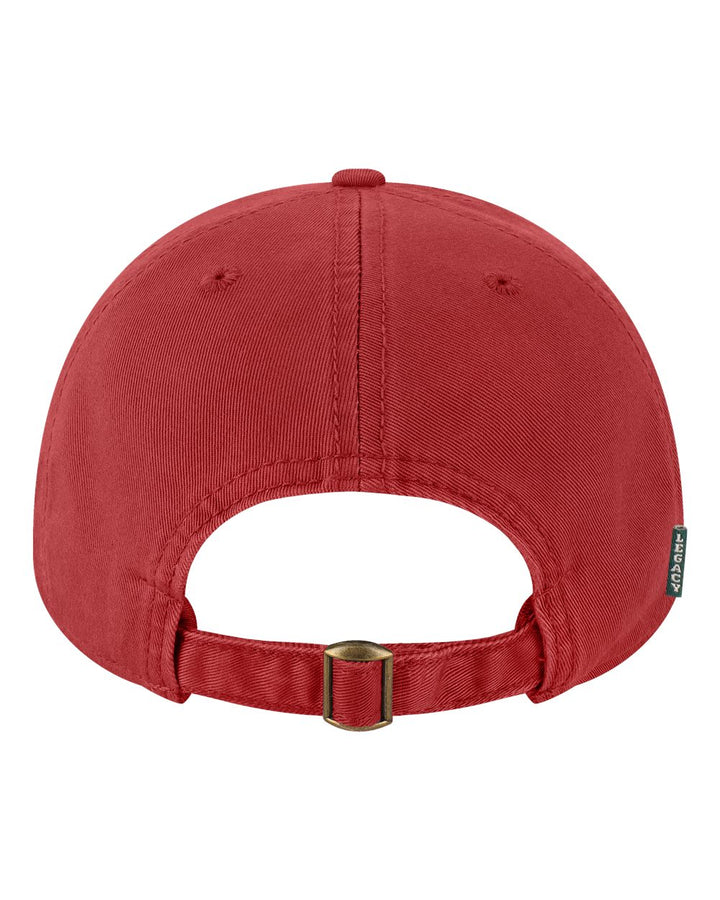 Rear View of Cardinal Relaxed Twill Dad Hat - EZA