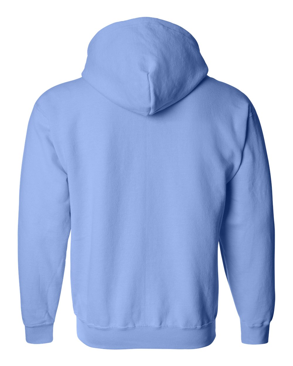 Rear View of Carolina Blue Heavy Blend™ Full-Zip Hooded Sweatshirt - 18600
