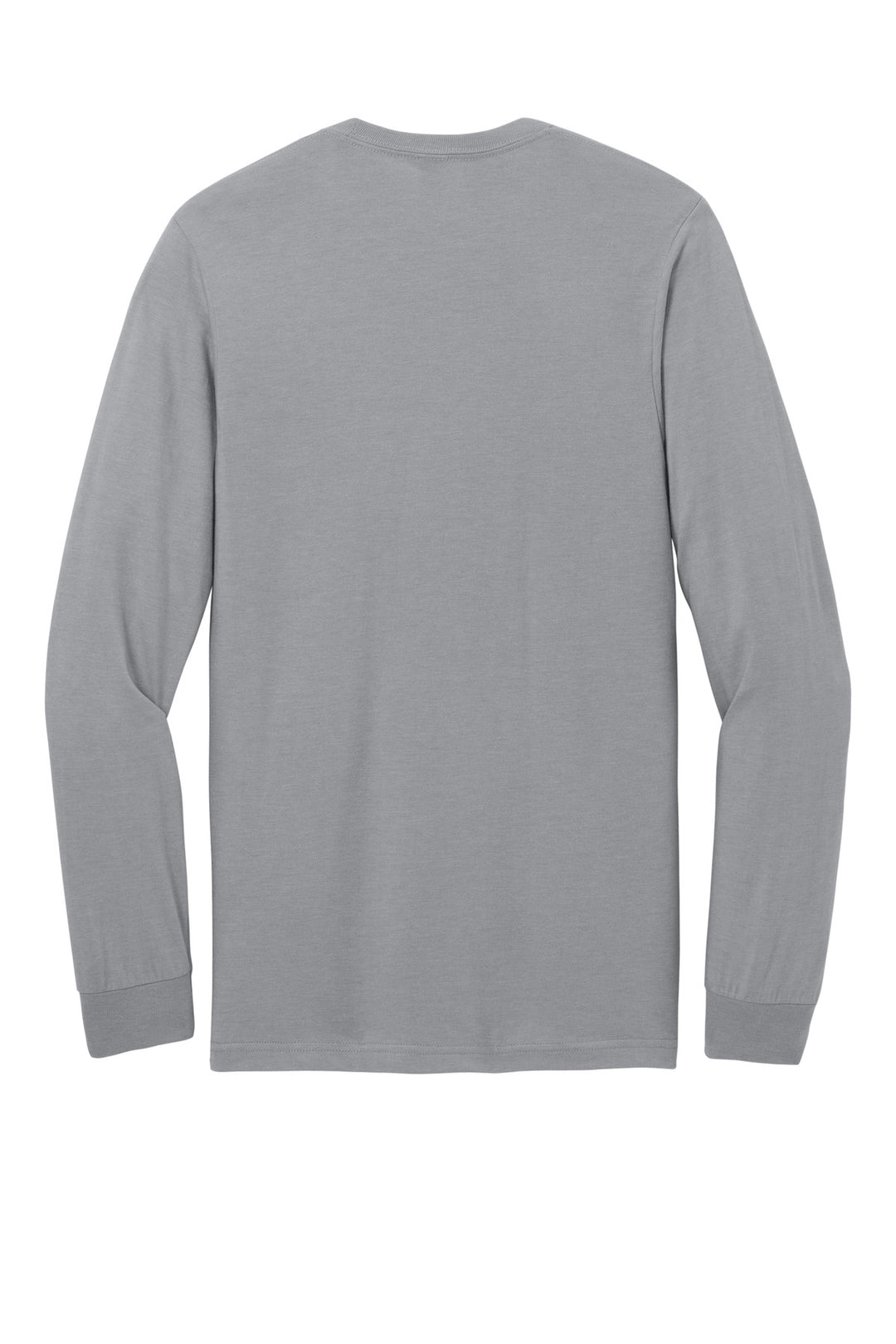 Rear View of Cement Gildan Softstyle CVC Long Sleeve Tee 64440CVC