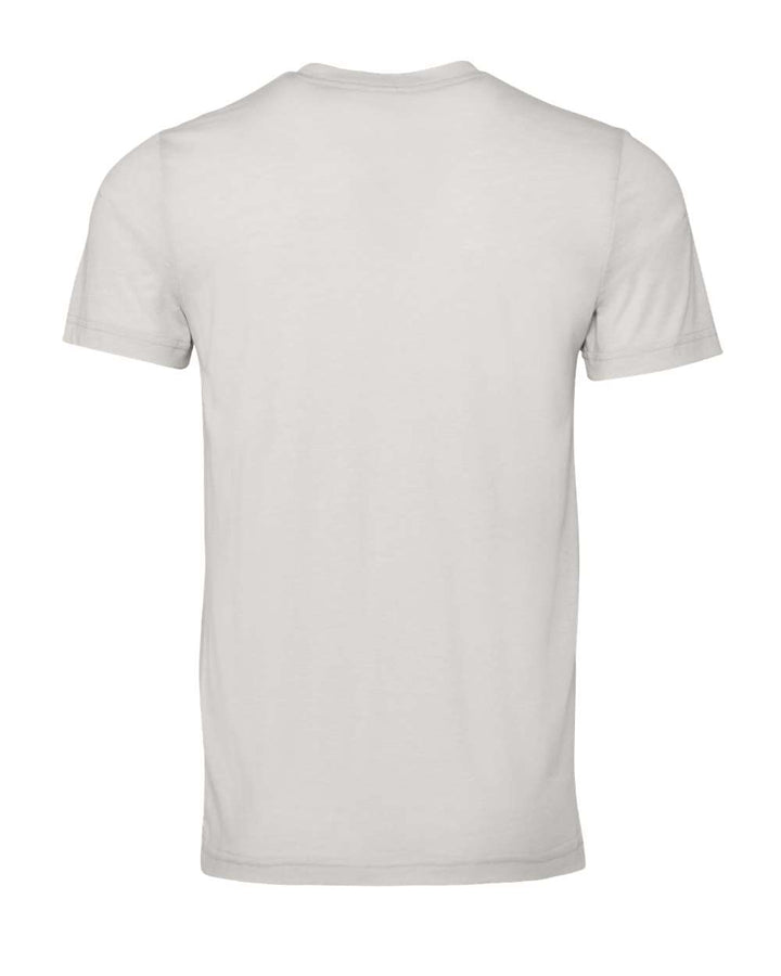 Rear View of Cement Triblend Triblend Tee - 3413