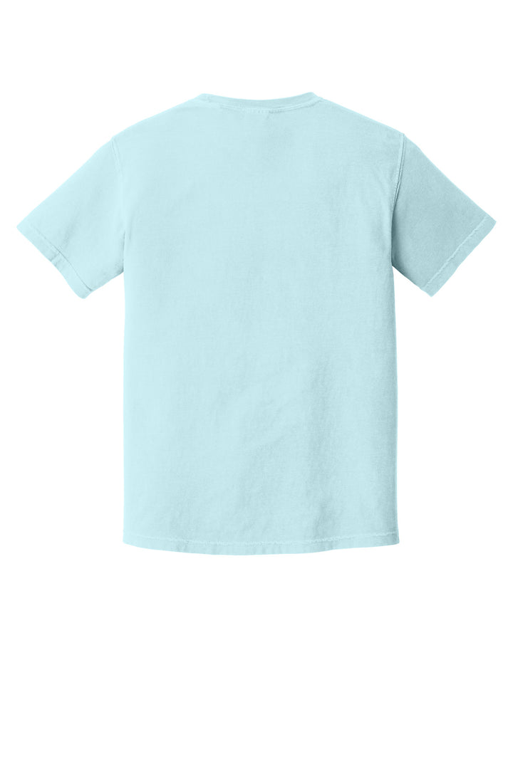 Rear View of Chambray COMFORT COLORS Heavyweight Ring Spun Tee. 1717