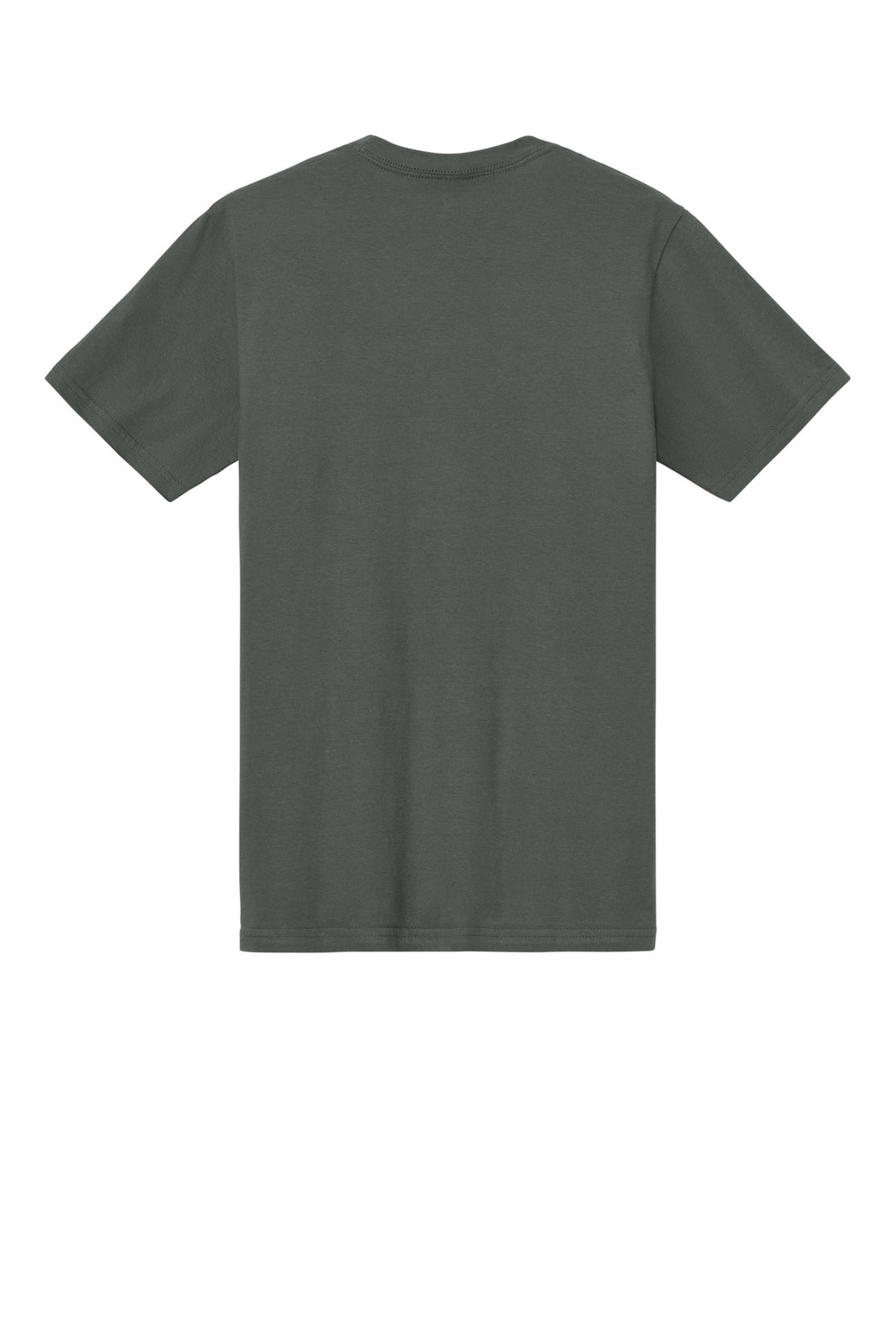 Rear View of Charcoal Gildan Softstyle Midweight Tee 65000