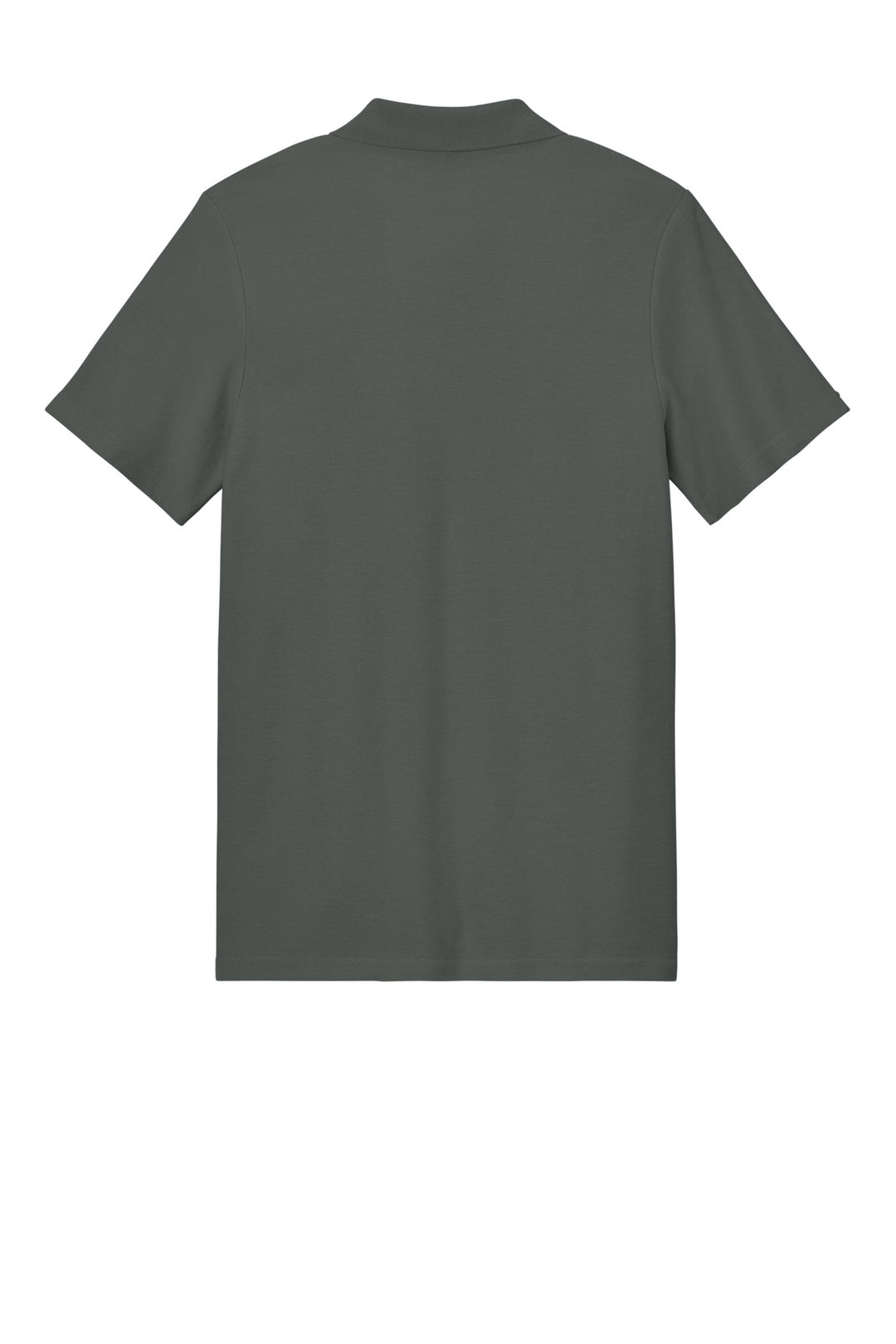 Rear View of Charcoal Gildan Softstyle Pique Polo 64800