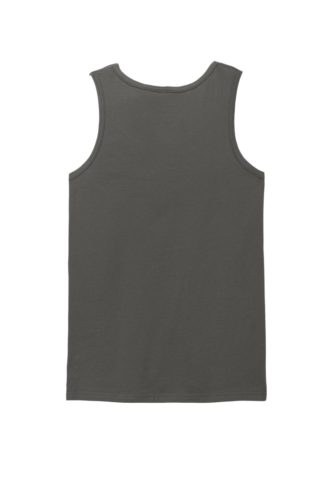 Rear View of Charcoal Gildan Softstyle Tank Top 64200