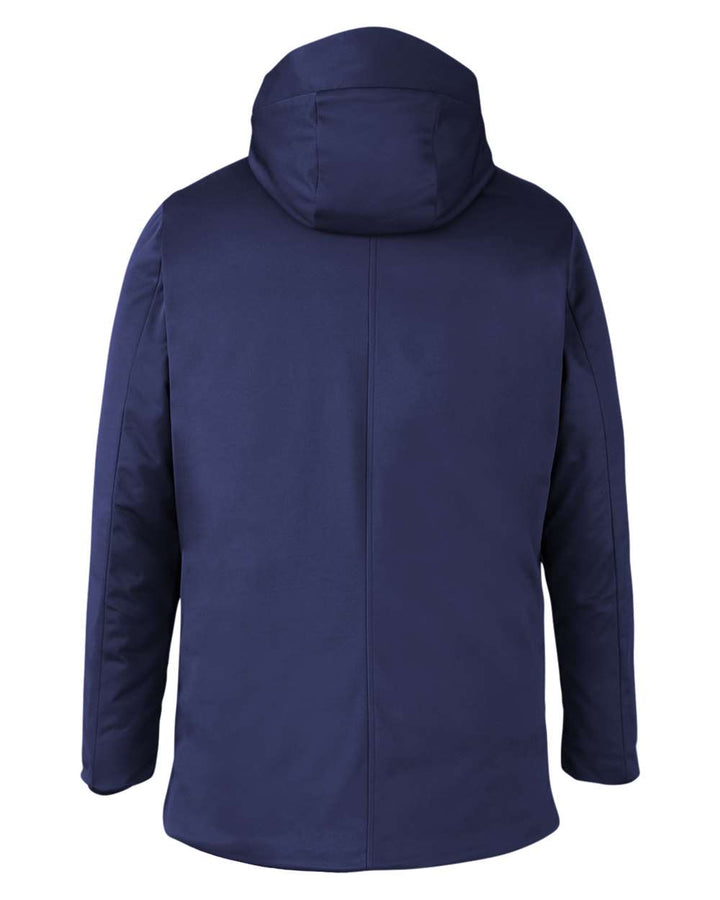 Rear View of Classic Navy Unisex Techno Lite Flat-Fill Insulated Jacket - CE715