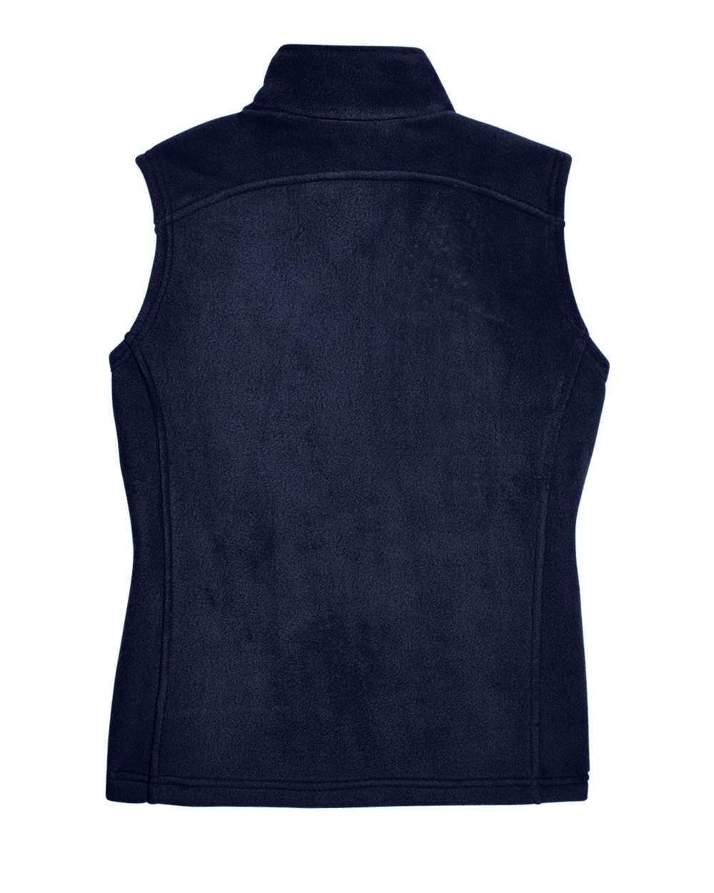 Rear View of Classic Navy Women's Journey Fleece Vest - 78191