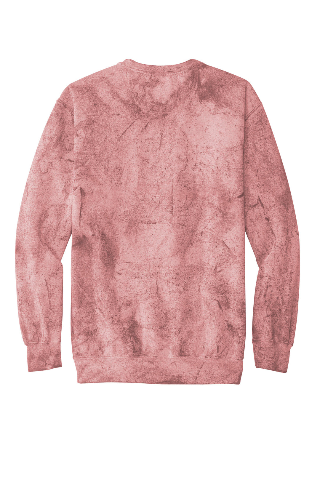 Rear View of Clay Comfort Colors Color Blast Crewneck Sweatshirt 1545