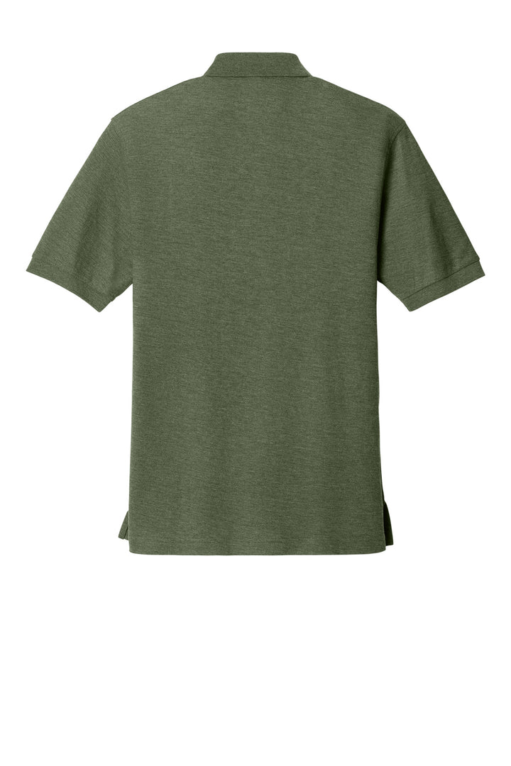 Rear View of Clover Green Port Authority Silk Touch Polo K500