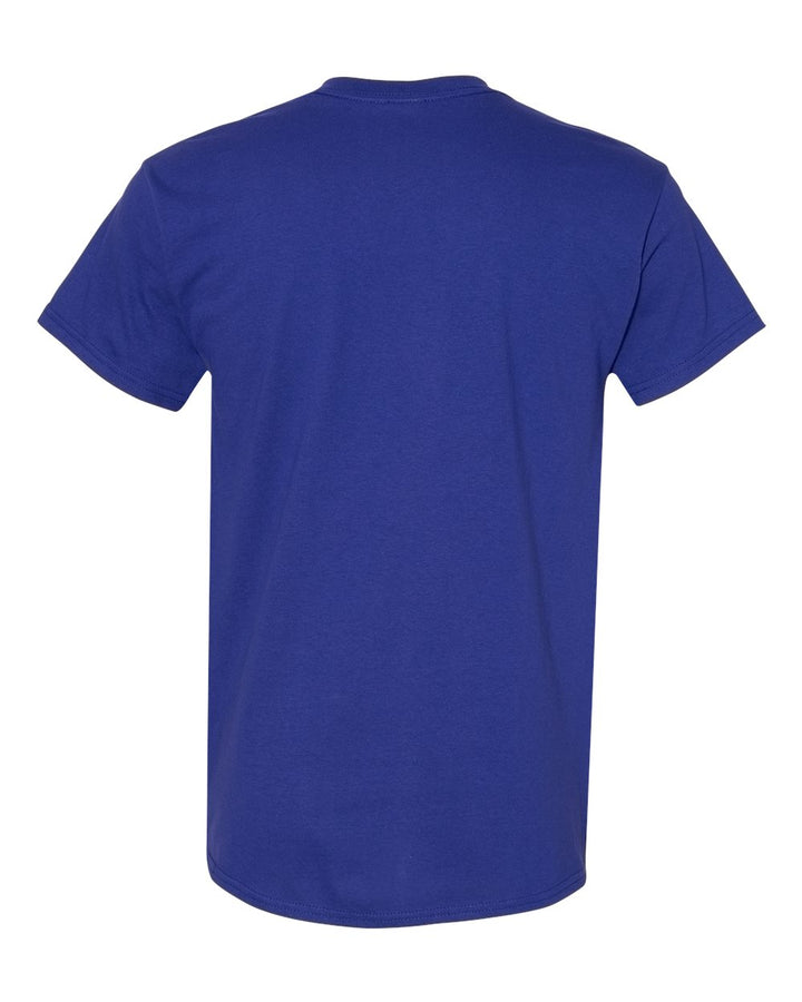 Rear View of Cobalt Heavy Cotton™ T-Shirt - 5000