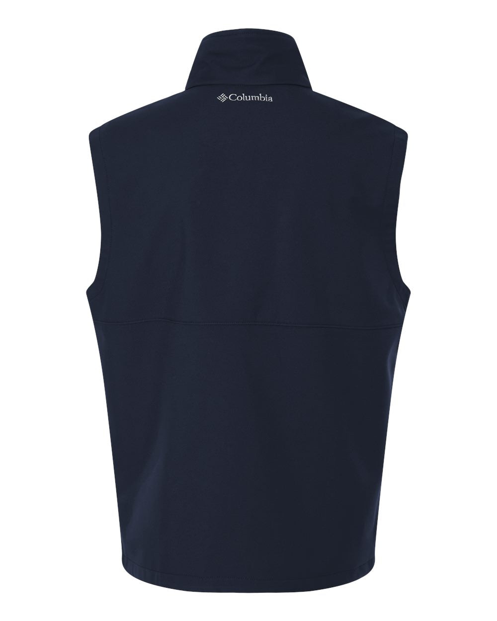 Rear View of Collegiate Navy Men's Ascender™ II Soft Shell Vest - 216510