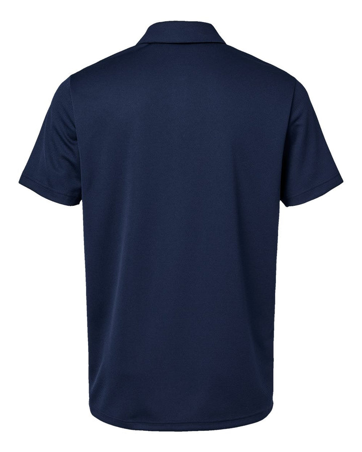 Rear View of Collegiate Navy Micro Pique Polo - A580