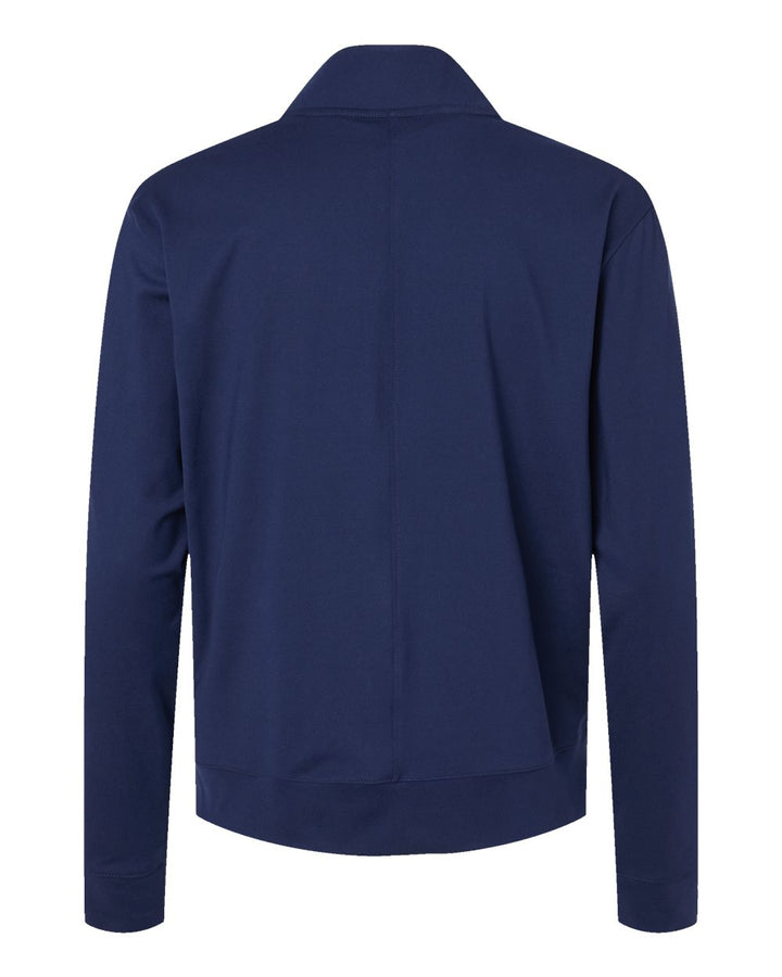 Rear View of Collegiate Navy Women's Ultimate365 Quarter-Zip Pullover - A1002